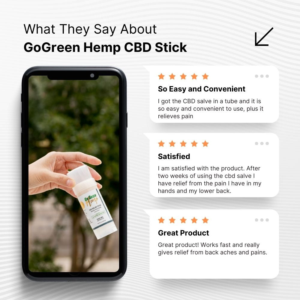 CBD Stick GoGreen Hemp Reviews USDA Organic