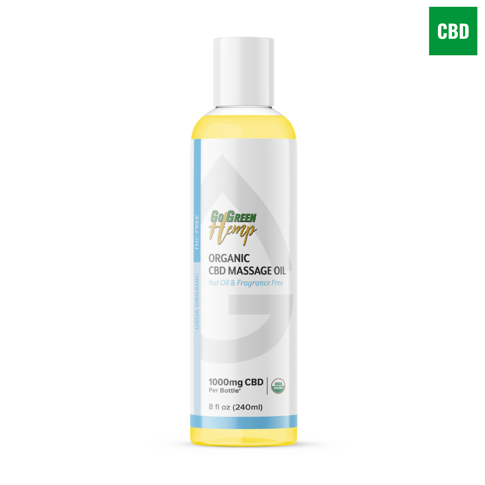 USDA Organic CBD Massage Oil 1000mg
