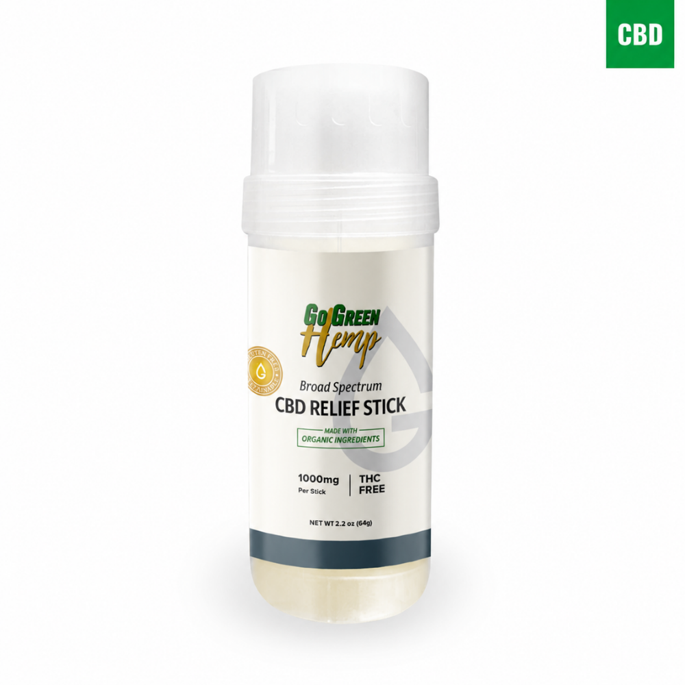 CBD Relief Stick 1000mg for Muscle and Joint Pain - USDA Organic