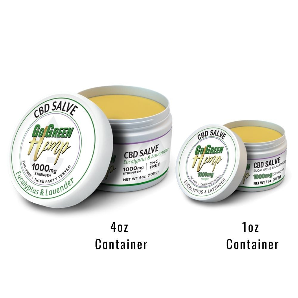 CBD Balm Salve 1oz and 4oz container size options