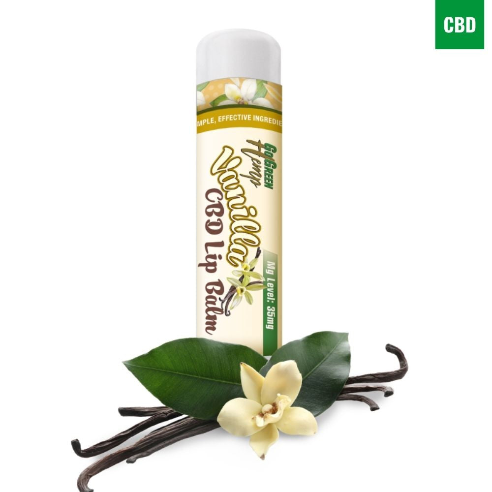 CBD Lip Balm Vanilla flavor 35mg broad spectrum THC-free